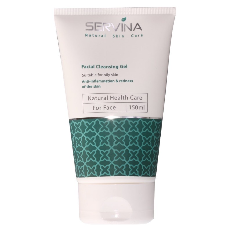 ژل شست وشوی صورت سروینا مخصوص پوست های چرب و مختلط مدل Oily Skin حجم 150میلی لیتر