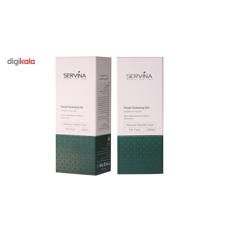 ژل شست وشوی صورت سروینا مخصوص پوست های چرب و مختلط مدل Oily Skin حجم 150میلی لیتر