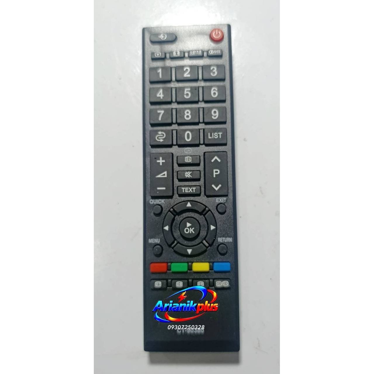 کنترل تلویزیون توشیبا TOSHIBA