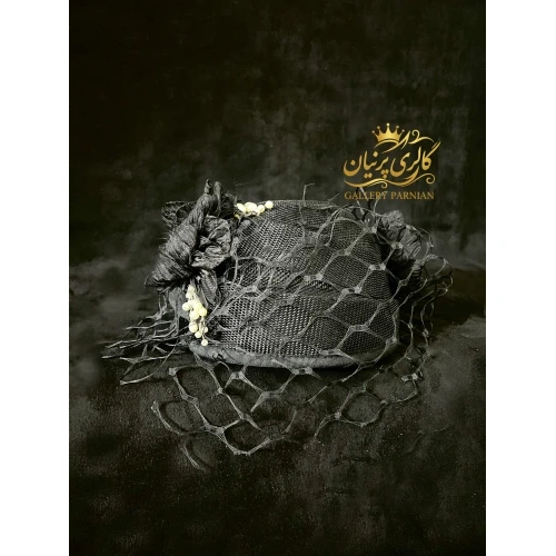 کلاه مجلسی مشکی کد k40