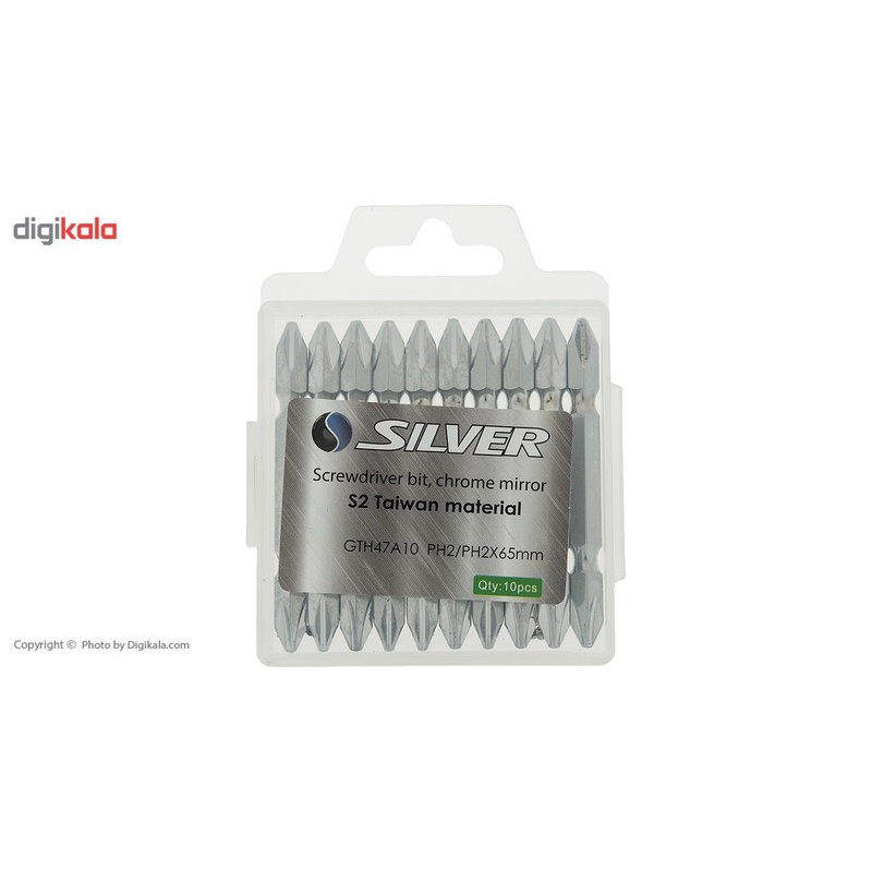 سری پیچ گوشتی دوطرفه سیلور مدل GTH47A10PH2 بسته 10 عددی