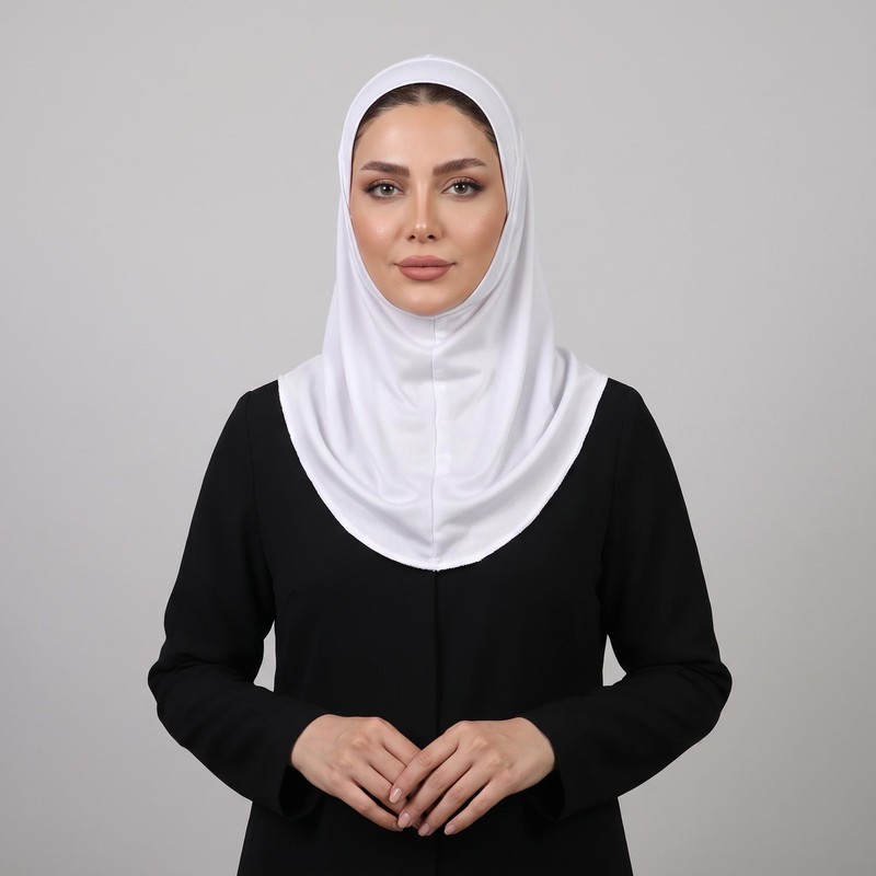 مقنعه زنانه ساده جنس پلی استر