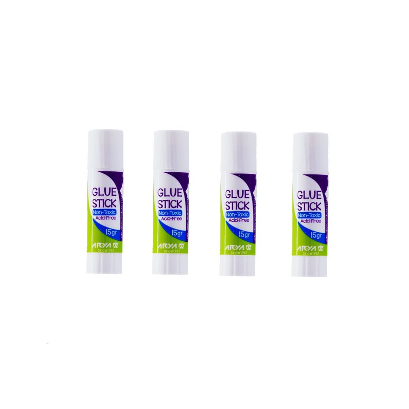 چسب ماتیکی آریا مدل 15gr بسته 4 عددی