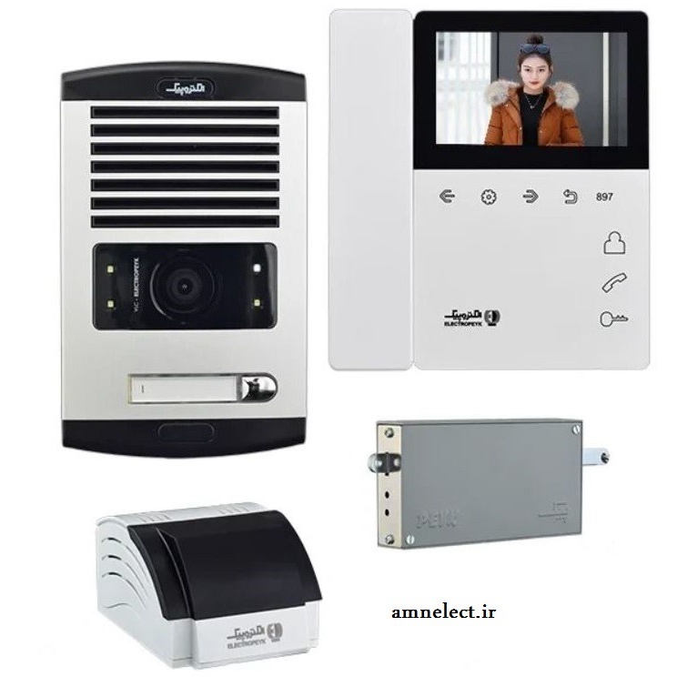 خرید پکیج کامل آیفون تصویری4 3 اینچ الکتروپیک مدل PROV2-897 حافظه دار