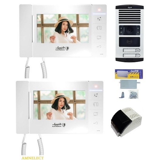 خرید پکیج کامل آیفون تصویری الکتروپیک با مانیتور7 اینچ PRO403 حافظه دار و پنل RFID1086 کارتخوان