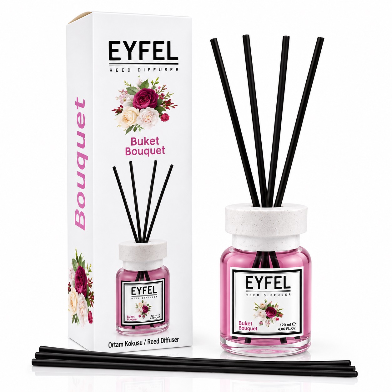 خوشبوکننده ایفل 120 میل خارجی رایحه دسته گل EYFEL Bouquetجدید
