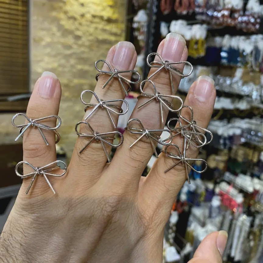 انگشتر پاپیونی تک سایز