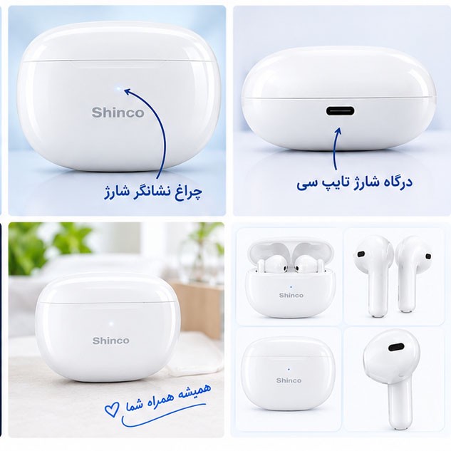 هدفون بلوتوثی شینکو مدلTWSجدید