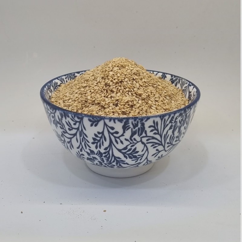 کنجد ایرانی پوست کنده و دو آتیشه 500گرمی