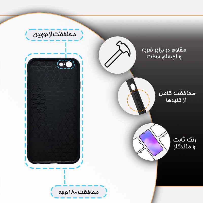 کاور گارد قاب مدل هنری مناسب برای گوشی موبایل اپل iPhone 6 6Sمدل 5