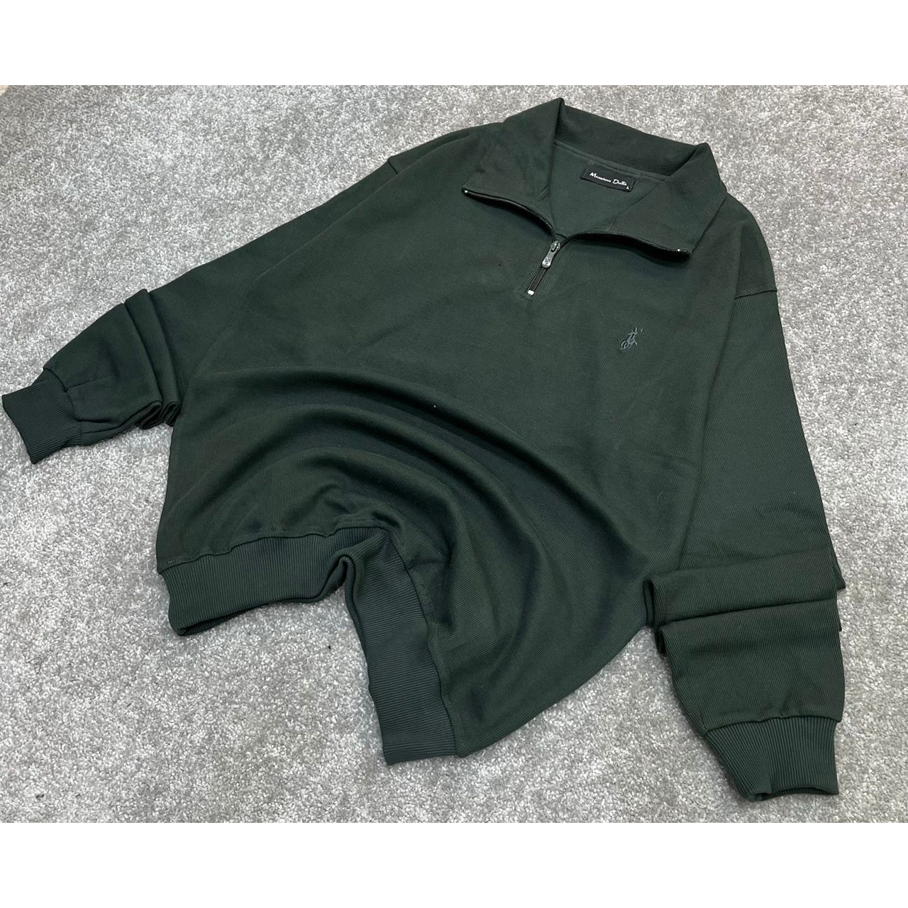 دورس اولد مانی ماندانا نیم زیپ مردانه رنگ سبز یشمی حامو ور Hamo Cream Half-Zip Sweatshirtجدید