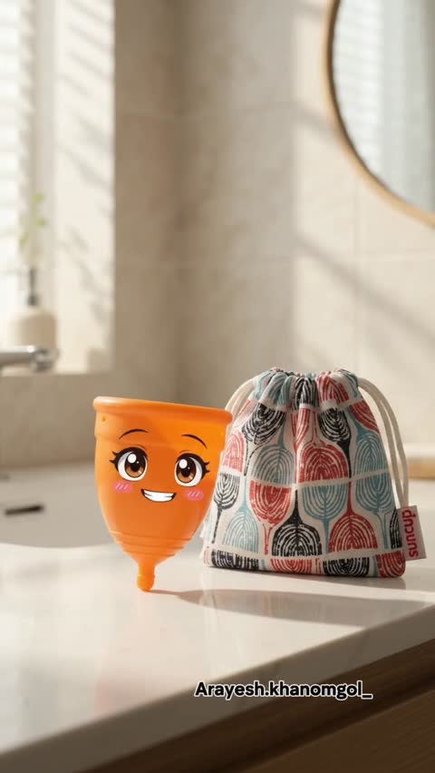 کاپ قاعدگی سان کاپ نارنجی / سایزB