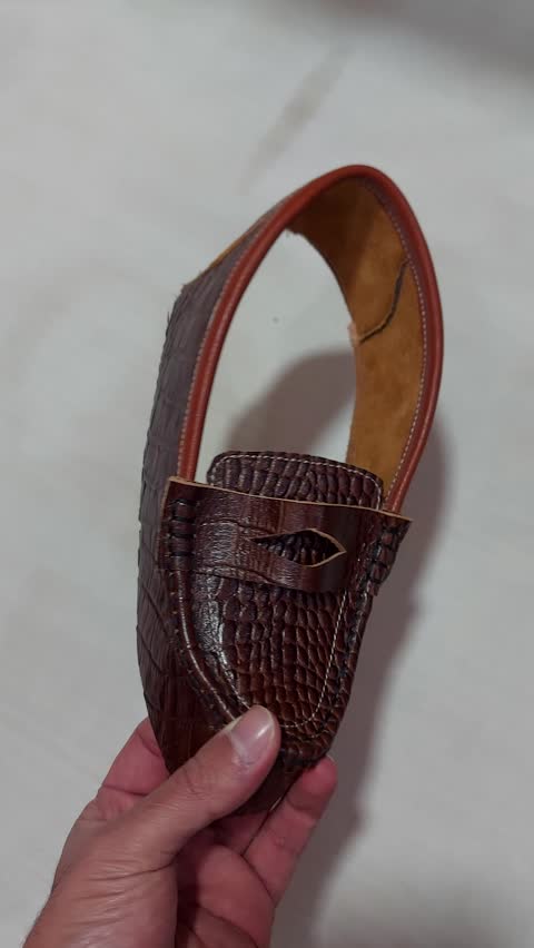 کفش زنانه چرم طبیعی طرح ماری قهوه ای سوخته