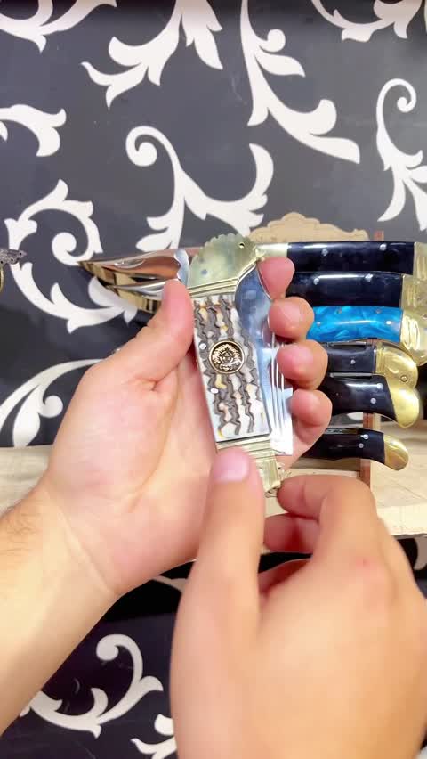 چاقو جیبی تاشو سیاوش ضد زنگ دسته فیبر