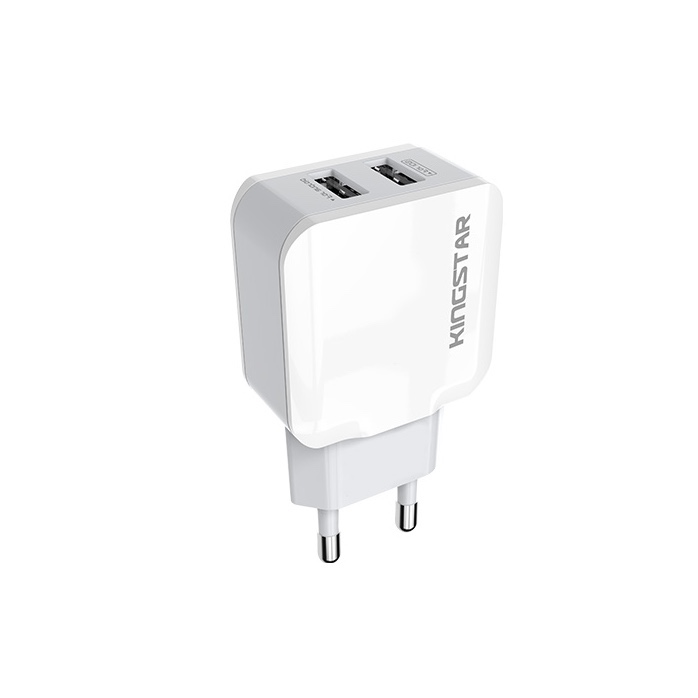 شارژر دیواری کینگ استار مدل KW156 دو پورت USB