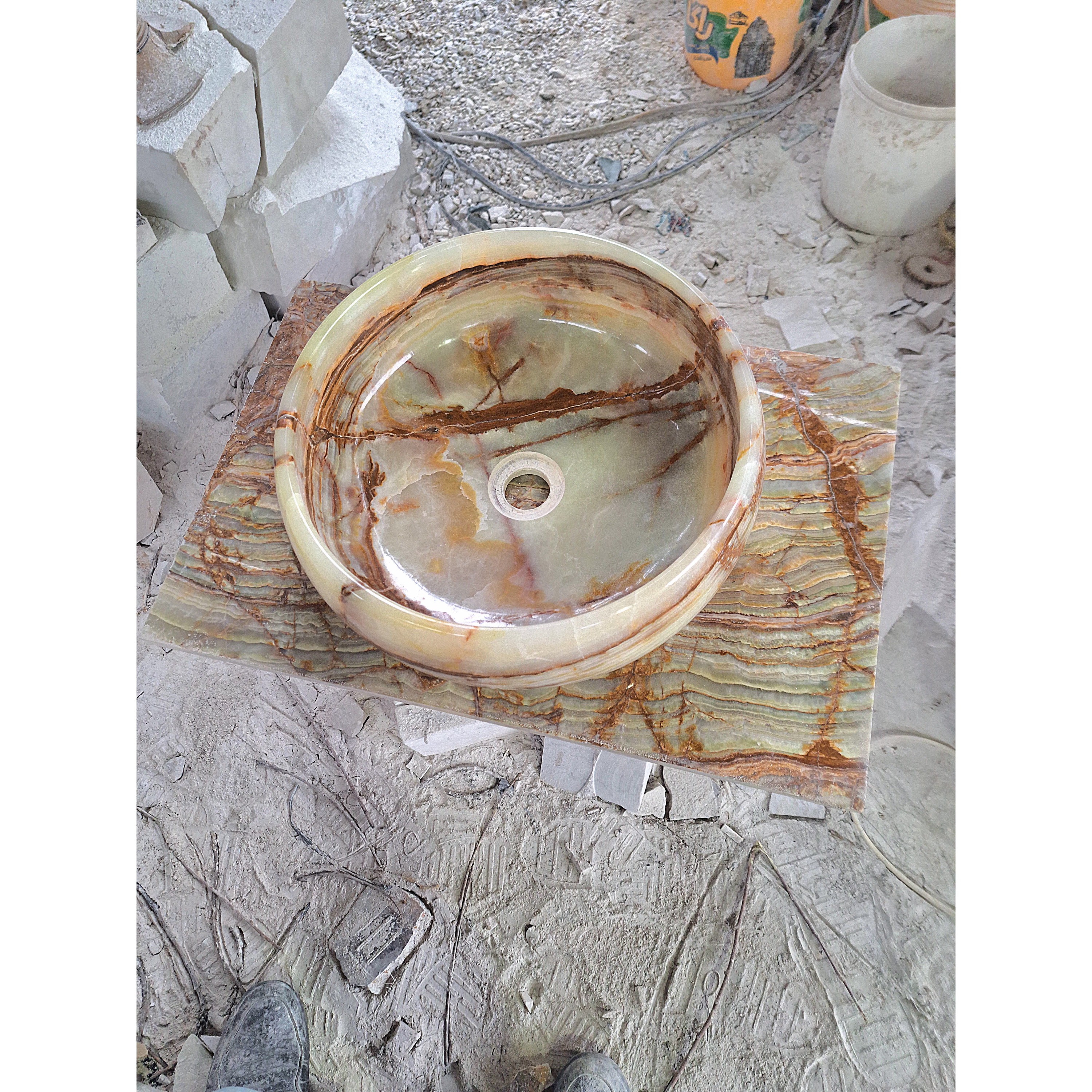 کاسه سنگی مرمر برای روشویی