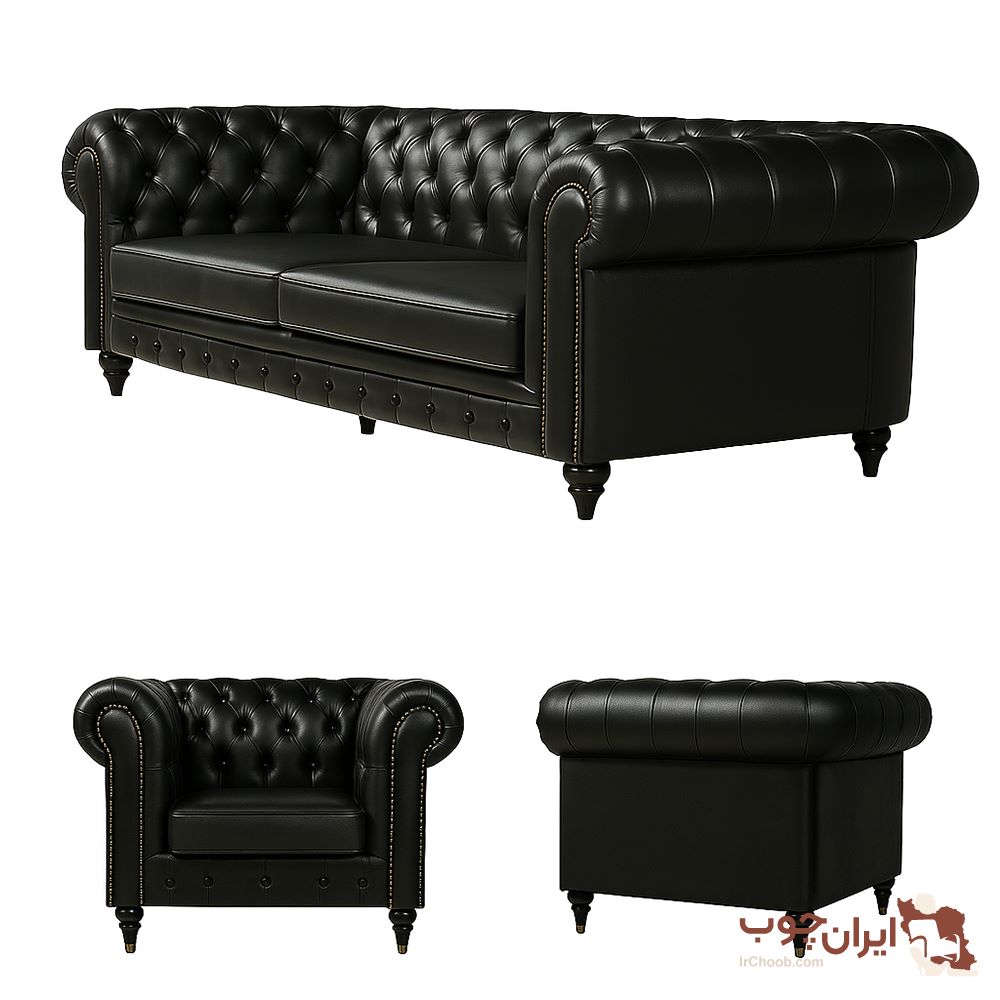 نیم ست لوکس چستر چرمی