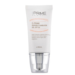 ژل ضد آفتاب پرایم بی رنگ SPF50 حاوی ویتامین سی حجم 40 میل