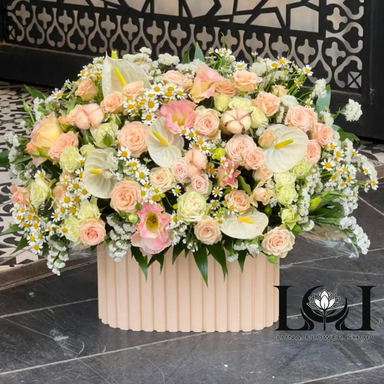 باکس گل طبیعی آنتوریوم BL228