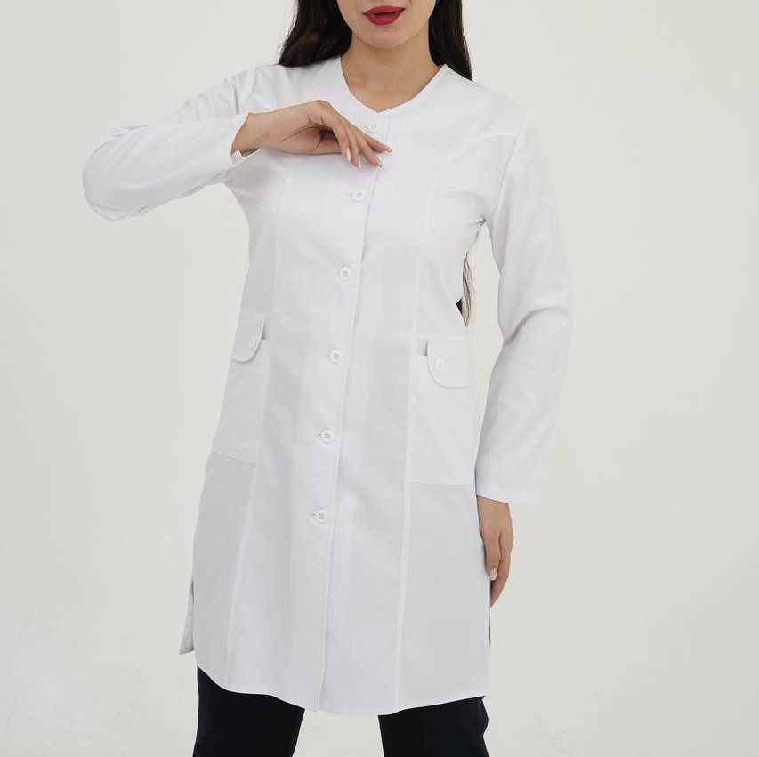 روپوش سفید زنانه مدل سما