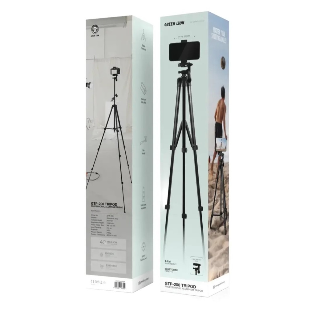 سه پایه آلومینیومی گرین لاین مدل Green Lion GTP-200 Tripod