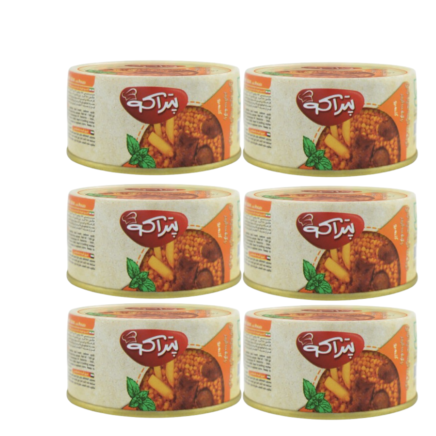 کنسرو قیمه سیب زمینی پتراکو 180 گرم (پک 6 عددی)