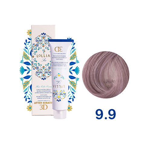 رنگ مو لولیا 9.9 بلوند مرواریدی خیلی روشن Lollia 3D Hair Colorجدید