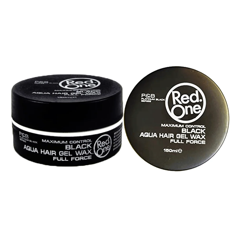 واکس مو رد وان مشکی مدل BLACK AQUA HAIR GEL WAX حجم 150 میل