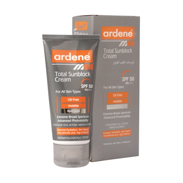 کرم ضدآفتاب مردانه فاقد چربی SPF30 آردن (50 گرم)
