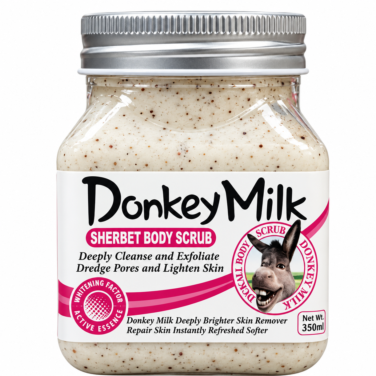 اسکراب بدن شیر الاغ برند وکالیDonkey Milk Wokali