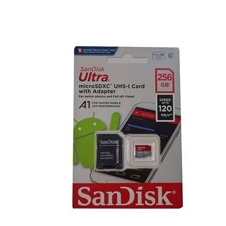 رم 256 گیگ سن دیسک Ultra - Micro SD با آداپتور