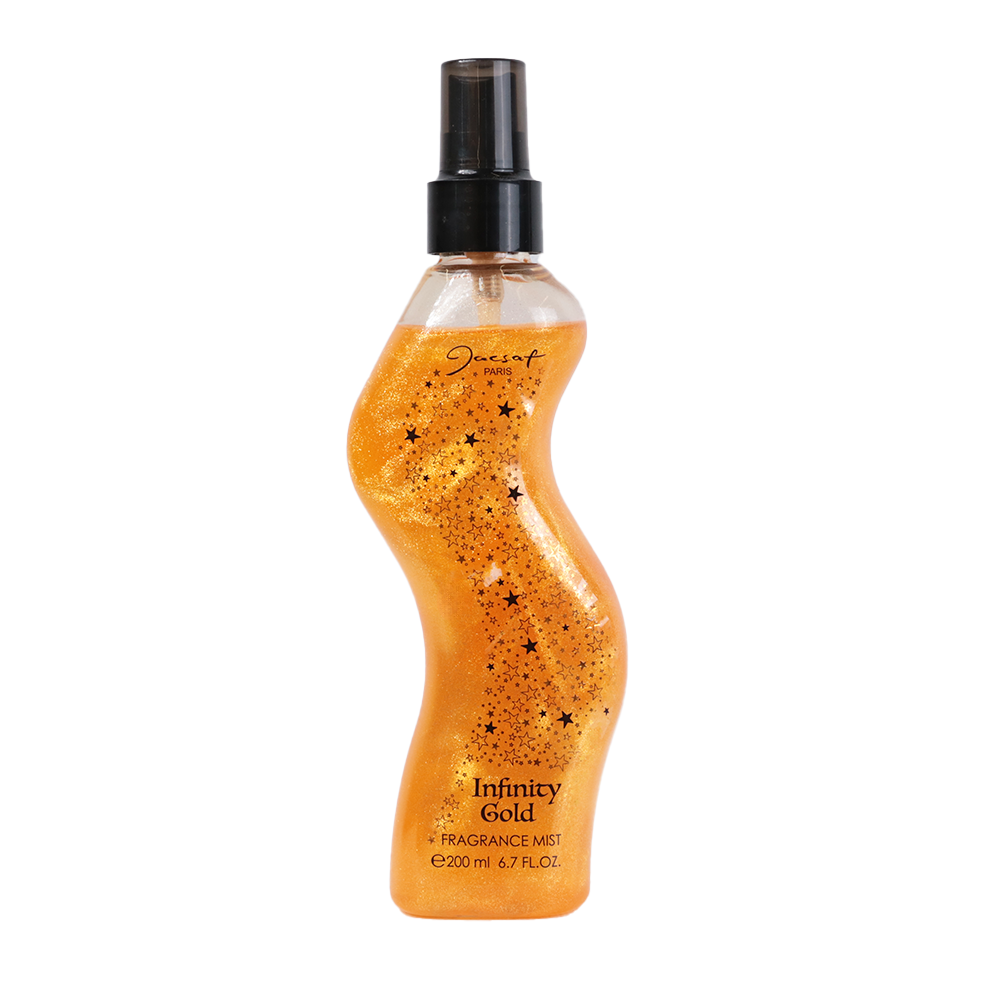 بادی اسپلش زنانه ژک ساف شاین دار مدل Infinity Gold حجم 200 میلی لیتر