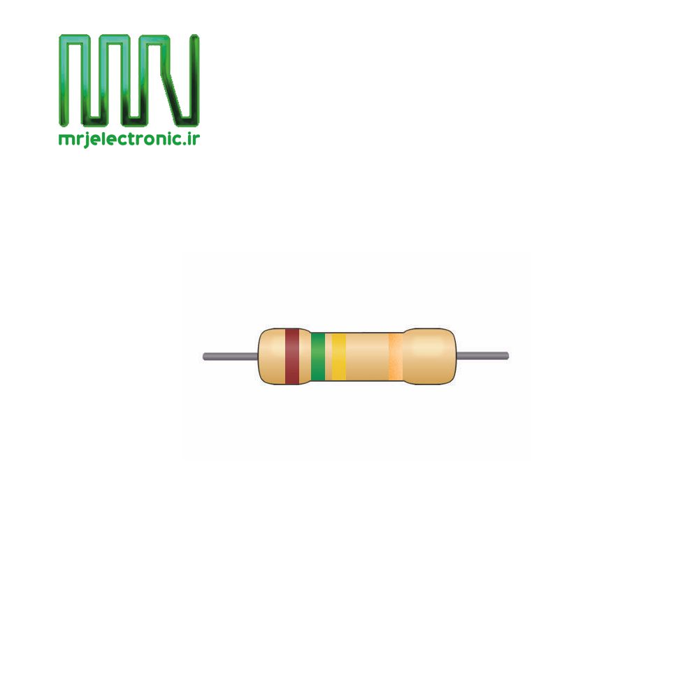 مقاومت 15 کیلو اهم 0.25 وات 100 عددی