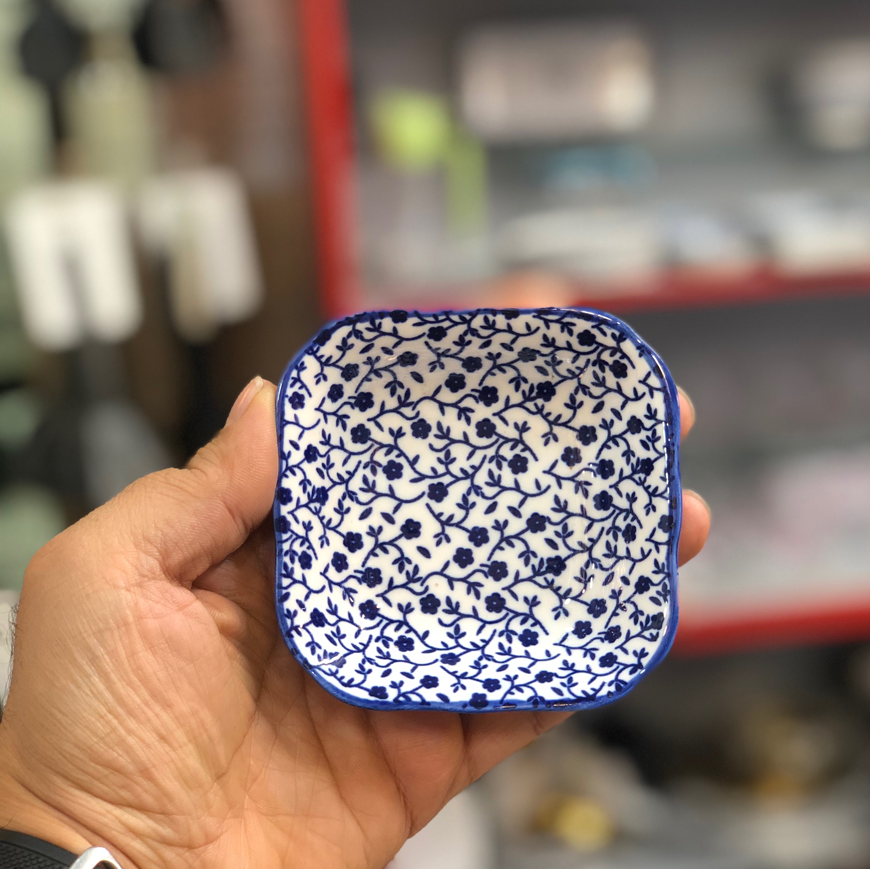 خرما خوری مربع دنی هوم ( طرح شکوفه ریز) 