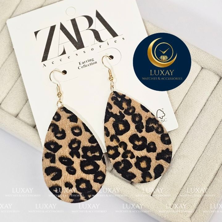 گوشواره دخترانه پلنگی زارا کیفیت عالی 