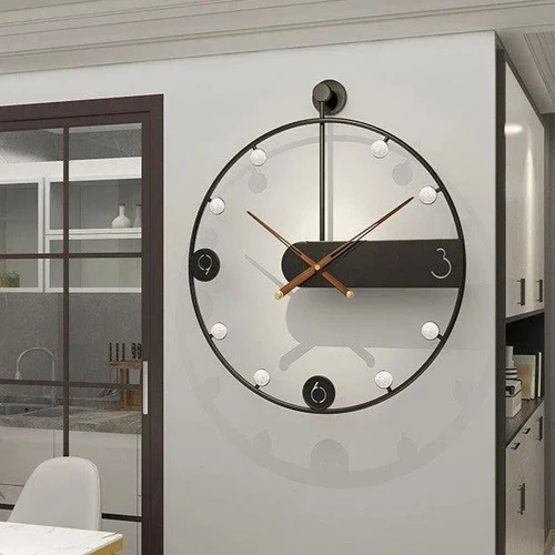 ساعت دیواری فلزی مدرن کد H383