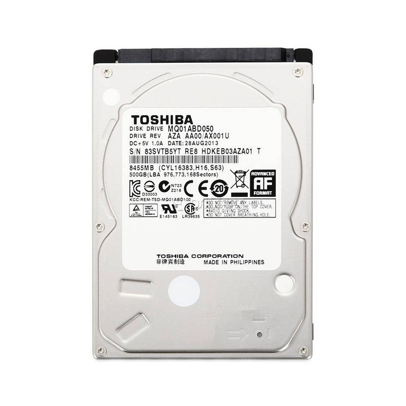 هارد لپ تاپ 2.5 اینچ توشیبا مدل TOSHIBA MQ01ABD050V ظرفیت 500 گیگابایت