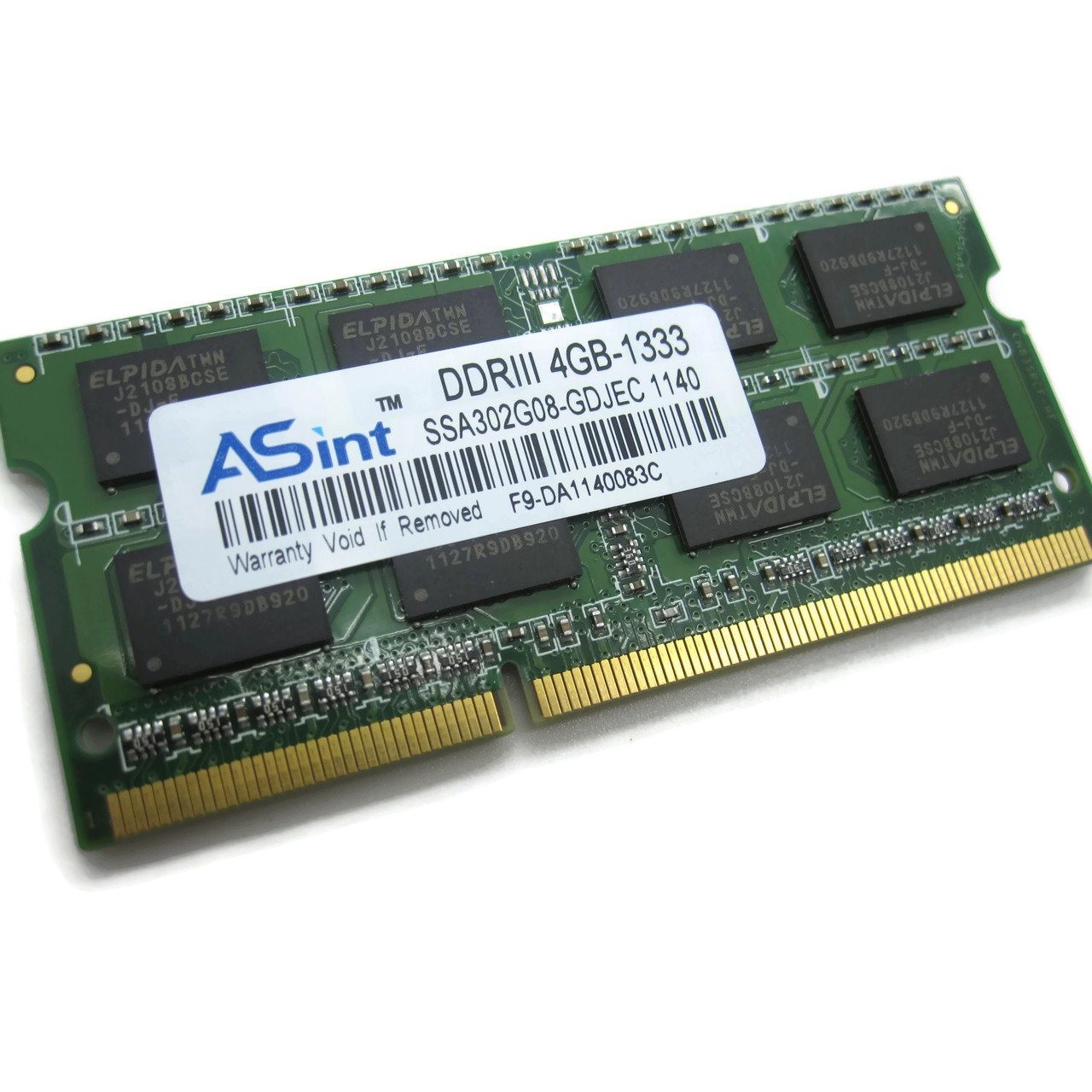 رم لپ تاپ آ سینت مدل DDR3 PC3-10600S 1333MHz ظرفیت 4 گیگابایتجدید
