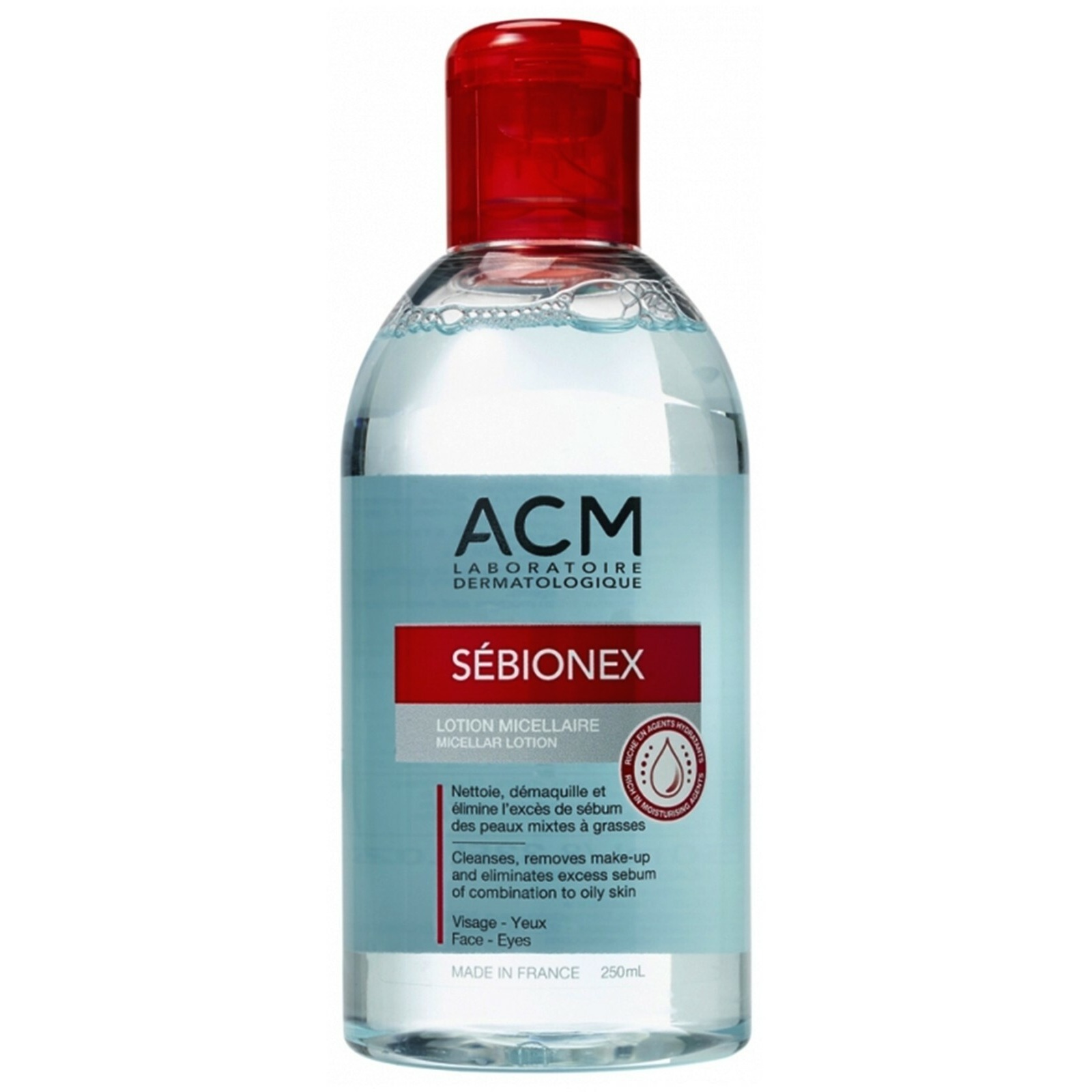 محلول میسلار ضد جوش سبیونکس ای سی ام (ACM Sebionex Micellar Lotion) حجم 250 میل