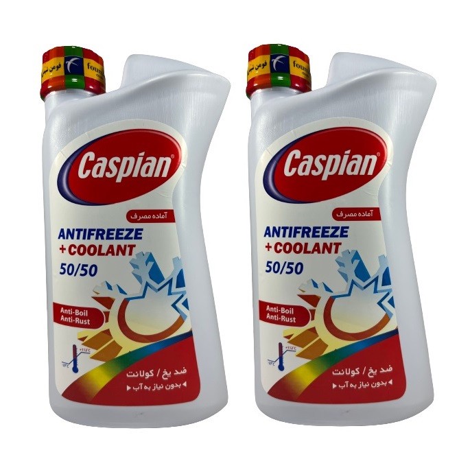 ضدیخ خودرو کاسپین مدل 5050 وزن 1 کیلوگرم مجموعه 2 عددی
