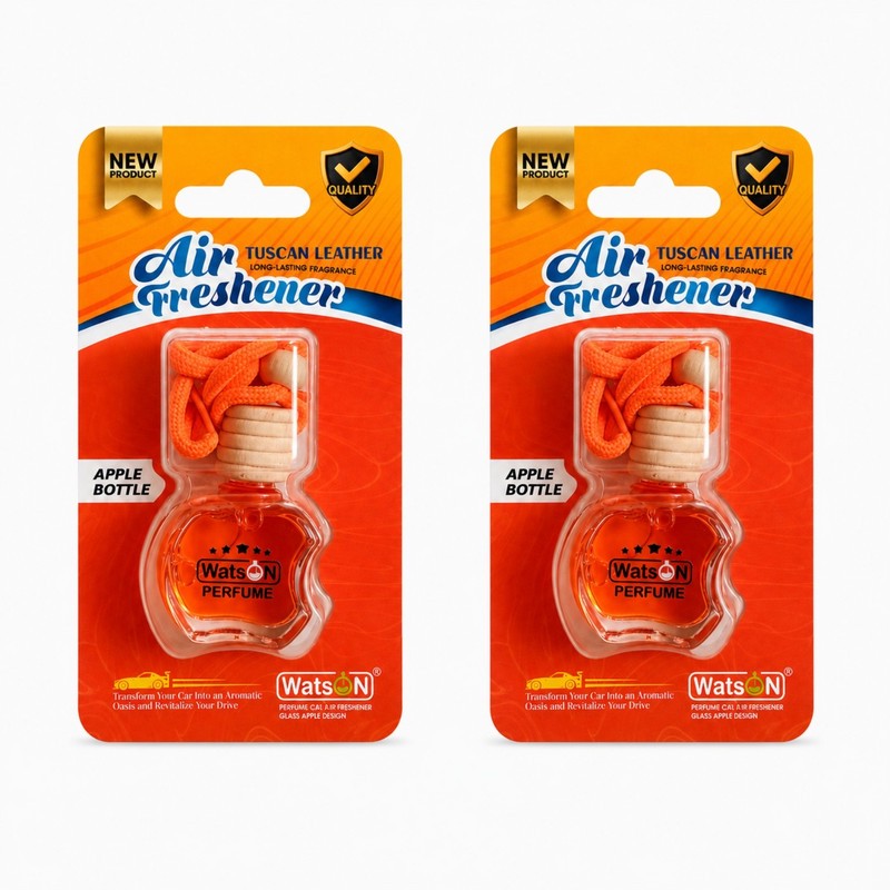 خوشبوکننده خودرو واتسون مدل P201 با رایحه TUSCAN LEATHER حجم 10 میلیلیتر بسته 2 عددی