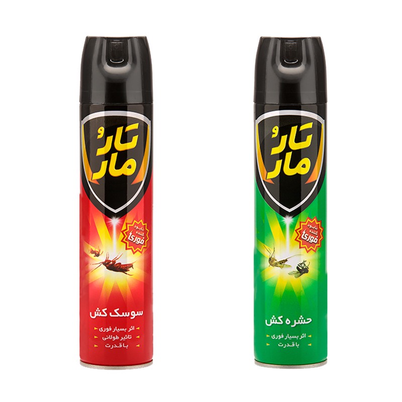 حشره کش و سوسک کش تار و مار مدل Hs-Sg حجم 400 میلی لیتر مجموعه 2 عددی