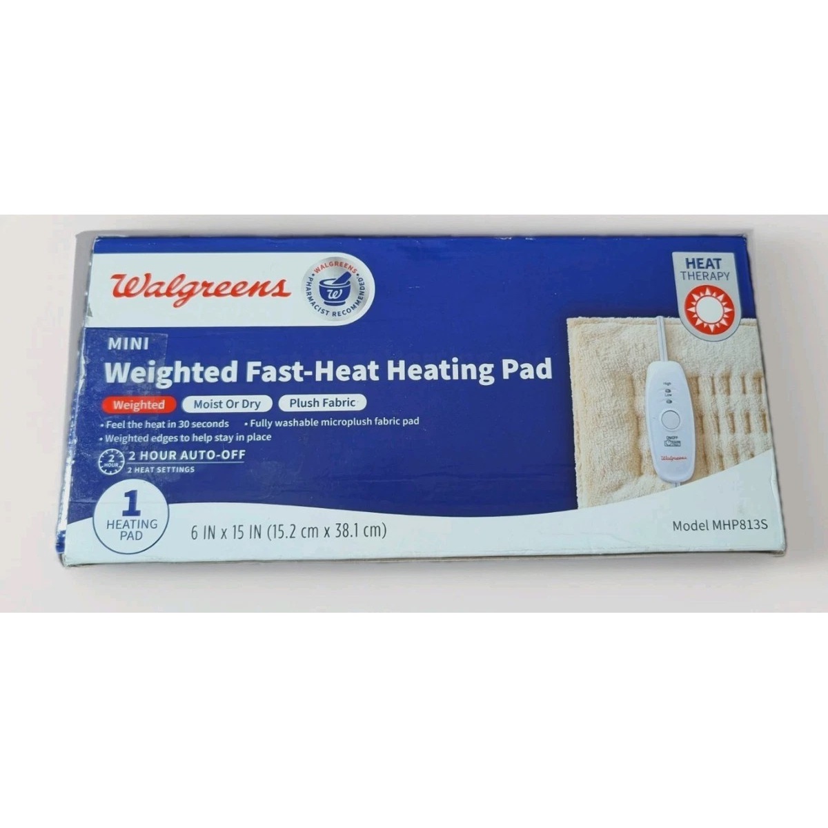 پد گرمایشی وزنه دار Walgreens مدل Fast-Heat سایز 6 15 اینچجدید