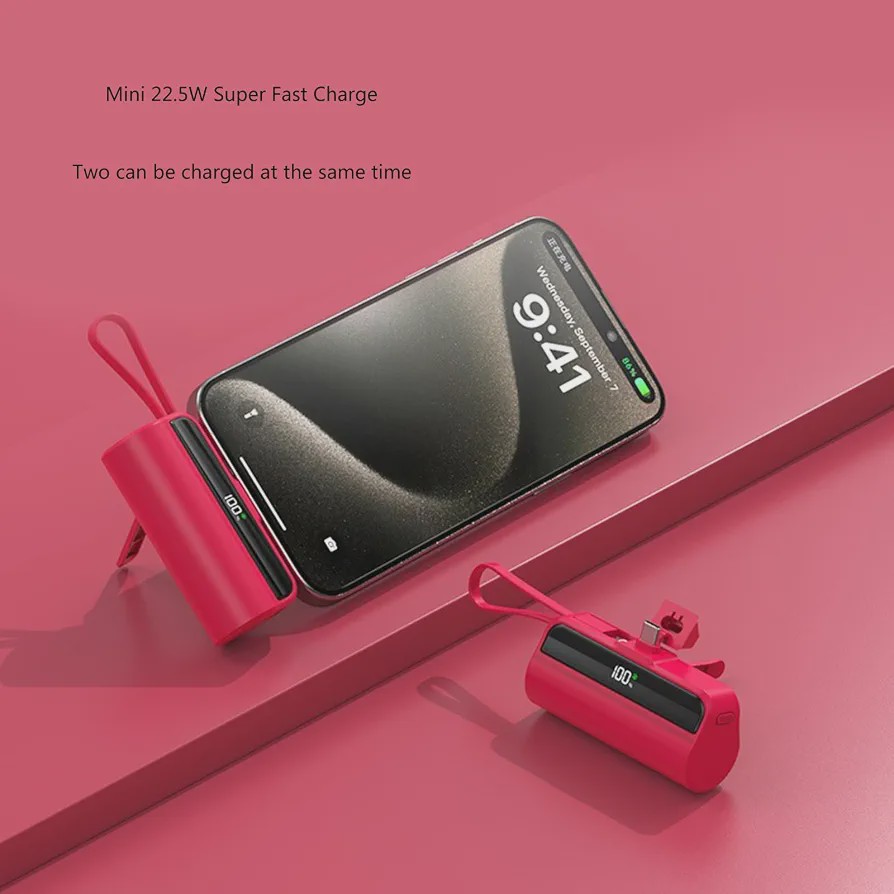 مینی پاوربانک KEMET مدل PK-E361 ظرفیت 5000 میلی آمپرساعت با شارژ سریع و نمایشگر دیجیتالجدید