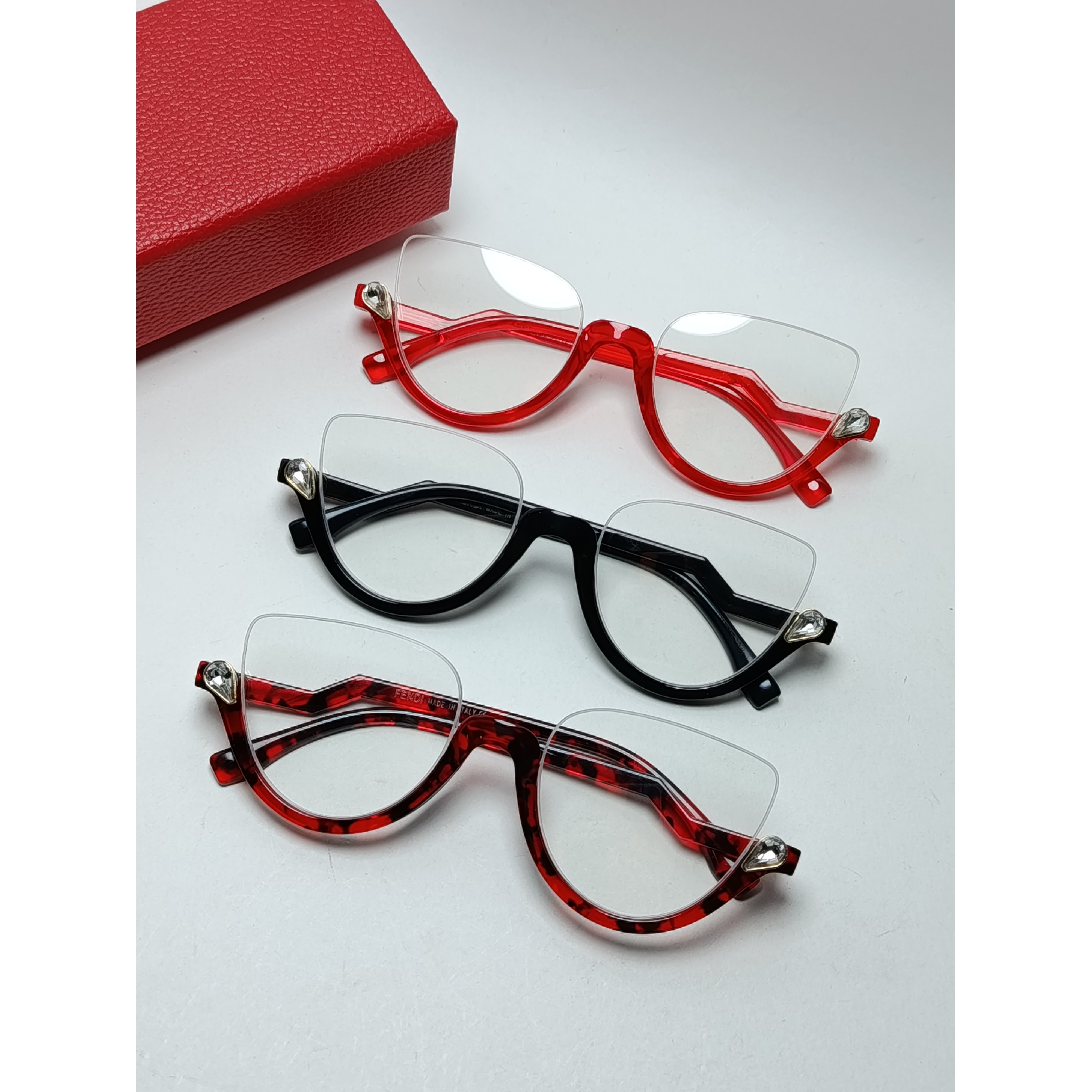 عینک بلوکات زنانه کائوچو FENDI