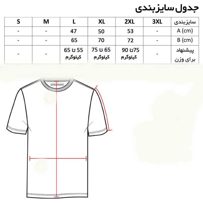 تیشرت استین کوتاه مردانه مدل 8876laz
