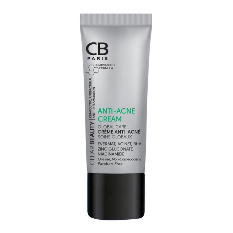 . کرم ضد جوش سی بی پاریس مدل ANTI-ACNE حجم 30 میلی لیتر .