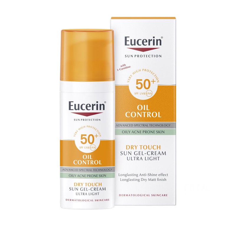 . ژل کرم ضد آفتاب بدون رنگ اوسرین SPF 50 مدل anti-shine مناسب پوست های چرب حجم 50 میلی لیتر .