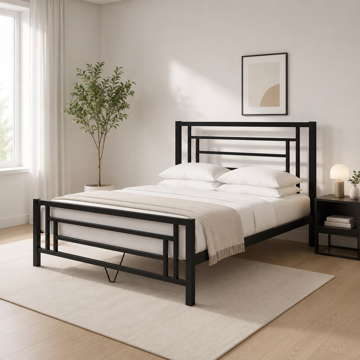 تخت خواب مدرن فلزی مدل B121