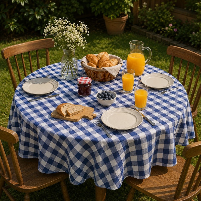 رومیزی اسپرتوره مدل چهارخانه کد ET-Large-B سایز 140x190 سانتی متر